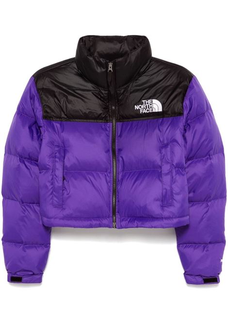 piumino nuptse short donna viola in poliestere THE NORTH FACE | NF0A5GGES961
